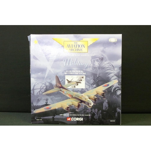 1209 - Two boxed Corgi Aviation Archives diecast models to include 1:144 AA31101 Military B-17G Fortress II... 