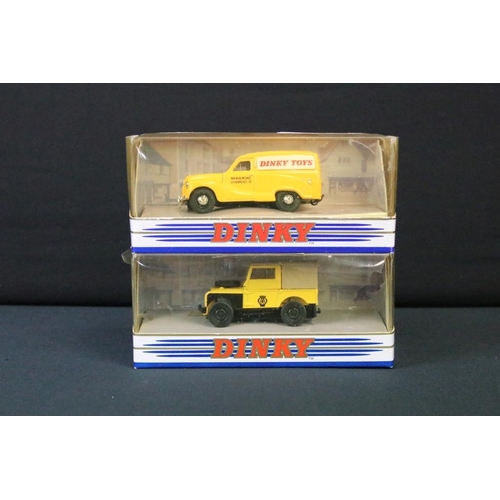 1217 - Nine boxed Matchbox Dinky Collection diecast models, diecast excellent boxes mainly vg with a crack ... 