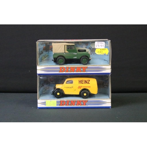 1217 - Nine boxed Matchbox Dinky Collection diecast models, diecast excellent boxes mainly vg with a crack ... 