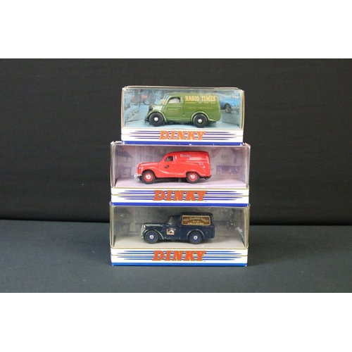 1217 - Nine boxed Matchbox Dinky Collection diecast models, diecast excellent boxes mainly vg with a crack ... 