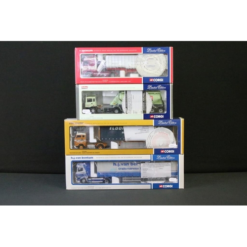 1218 - Eight boxed Corgi Limited Edition Collectables 1:50 scale diecast model trucks, to include CC13103 E... 