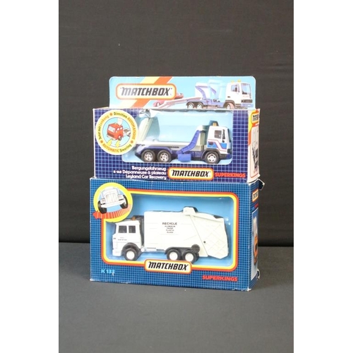 1219 - Five boxed Matchbox Superkings diecast models to include K-141 Leyland Auto-Loader, K-140 Leyland Ca... 