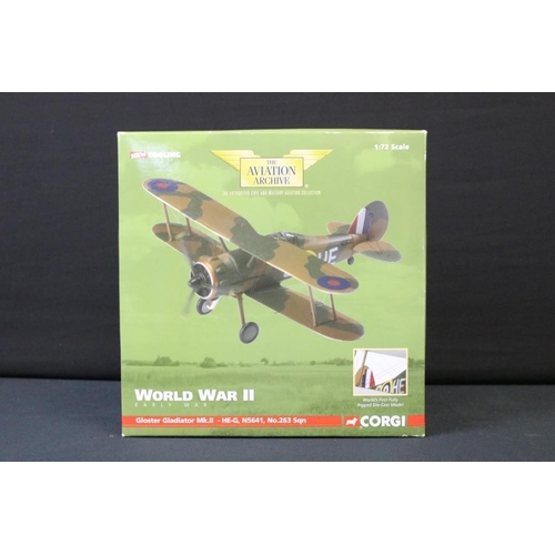 1220 - Seven boxed Corgi Aviation Archive diecast models to include 4 x Flying Aces (49002, 49203, 49102 & ... 