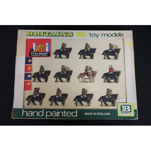 319A - Four boxed Britains 'Eyes Right' regimental plastic figure sets to include 3 x 7840 The Mounted Band... 