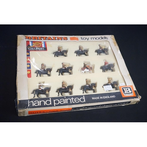 319A - Four boxed Britains 'Eyes Right' regimental plastic figure sets to include 3 x 7840 The Mounted Band... 