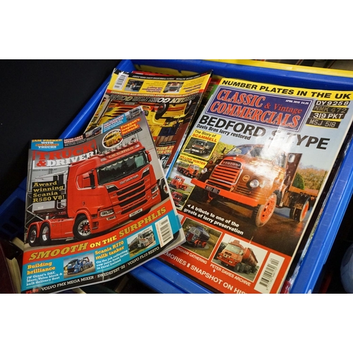 1179A - Large collection of truck related books, magazines & collectables, featuring photographs, a Volvo Tr... 