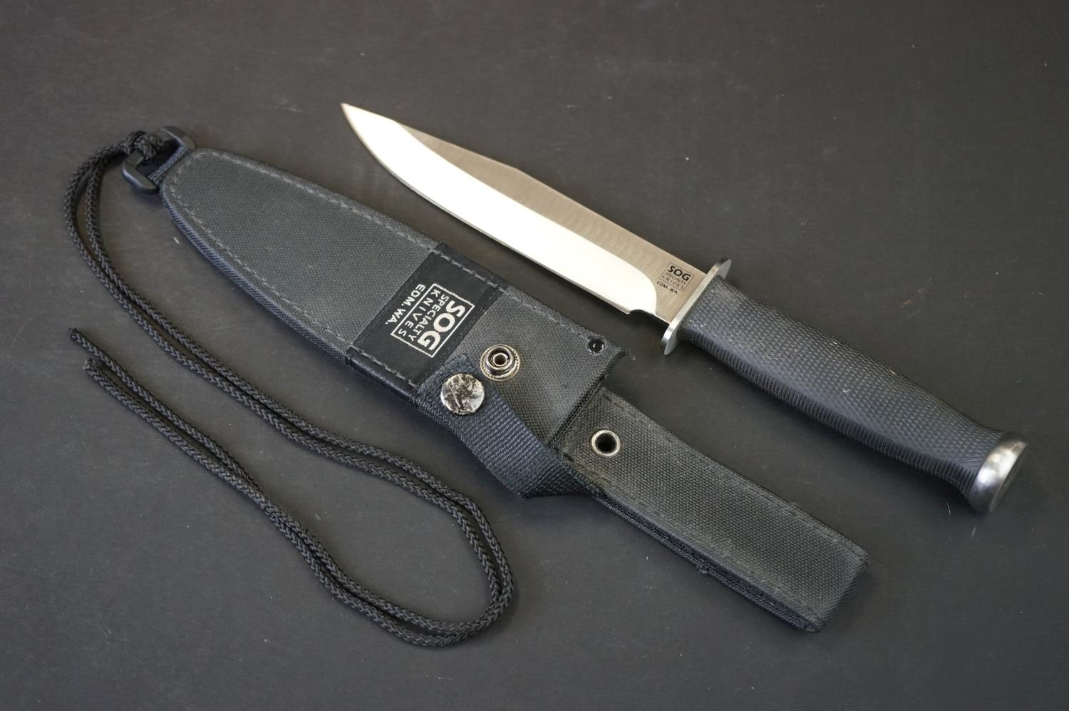 A Contemporary SOG speciality knife EDM.WA, The blade marked SEKI 