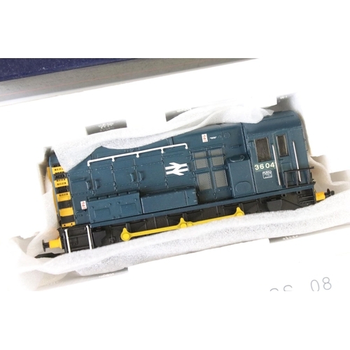 136 - Three boxed OO gauge locomotives to include 2 x Bachmann (32111A 08 Diesel Shunter 08375 BR Blue hin... 