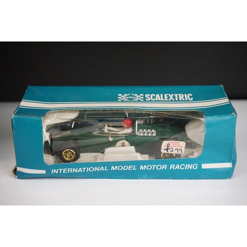 295 - Nine boxed / cased Scalextric slot cars to include c051 brm p160, c28 Renault Alpine, C4 Electra, C2... 