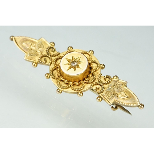 179 - Shell cameo 9ct yellow gold brooch depicting the The Graces; a 19th century shell cameo yellow metal... 