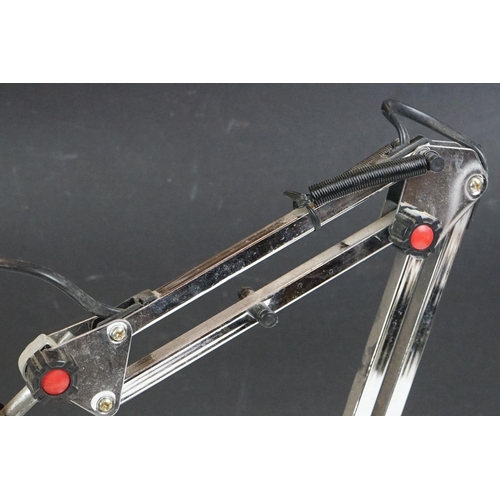 180 - Herbert Terry & Sons Ltd mid 20th C green enamel anglepoise desk lamp, model 90; together with a fur... 