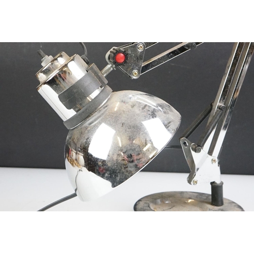 180 - Herbert Terry & Sons Ltd mid 20th C green enamel anglepoise desk lamp, model 90; together with a fur... 