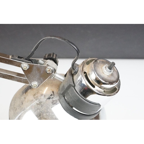 180 - Herbert Terry & Sons Ltd mid 20th C green enamel anglepoise desk lamp, model 90; together with a fur... 