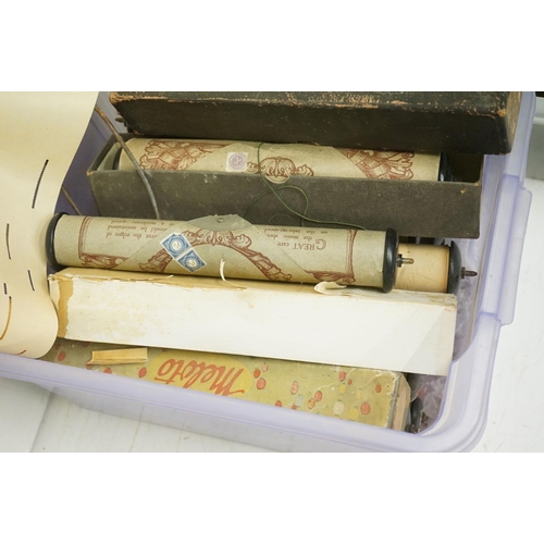 183 - Large collection of vintage piano / pianola music rolls, featuring boxed examples (3 boxes)