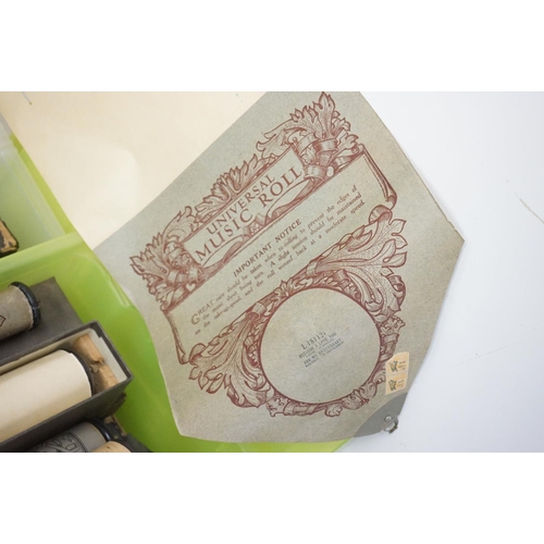 183 - Large collection of vintage piano / pianola music rolls, featuring boxed examples (3 boxes)