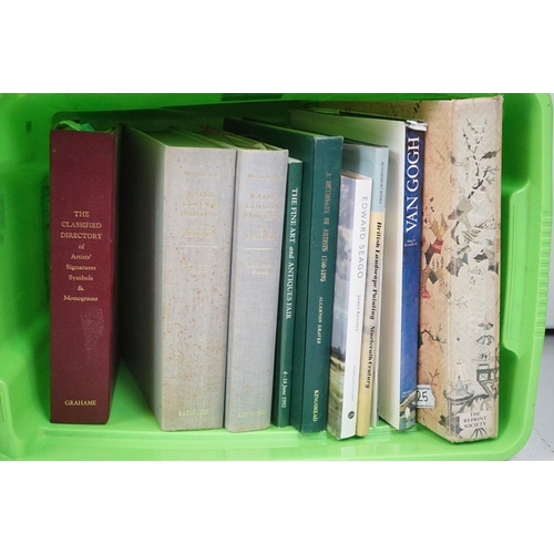 212 - Collection of art related books, to include books relating to Van Gogh, Edward Seago, Renoir, The Ma... 