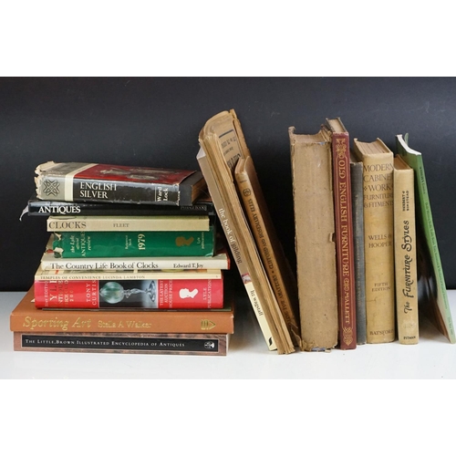 214 - Collection of books, mainly antiques related, subjects include: furniture, clocks, silver etc