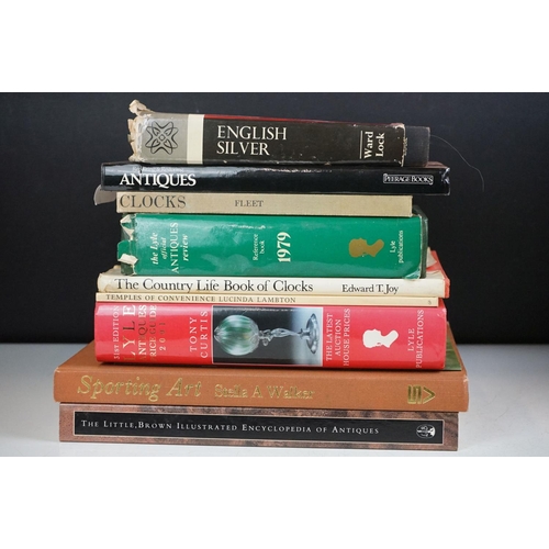 214 - Collection of books, mainly antiques related, subjects include: furniture, clocks, silver etc