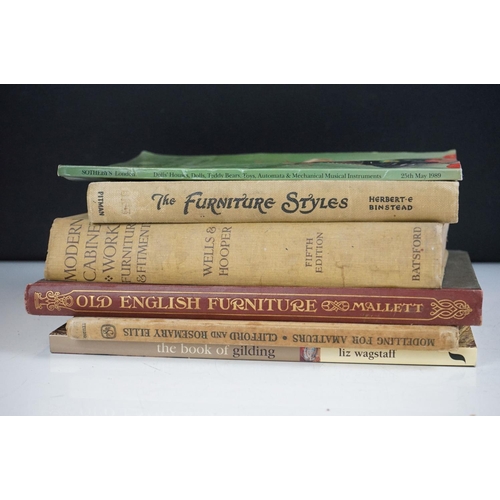 214 - Collection of books, mainly antiques related, subjects include: furniture, clocks, silver etc