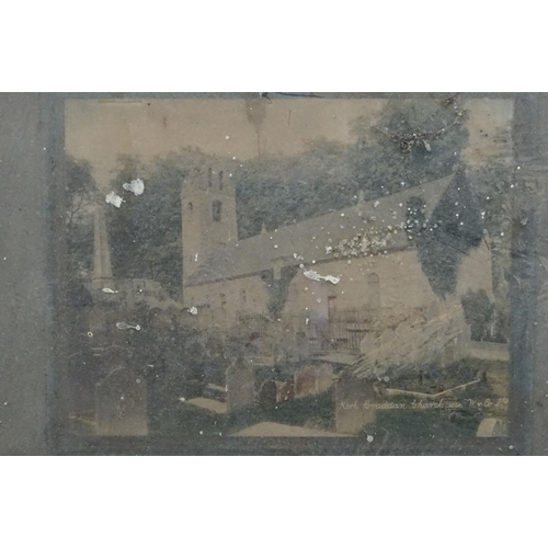 220 - J Richardson, two lake scenes, colour prints, each 8 x 11.5cm, framed as one and a quantity of pictu... 