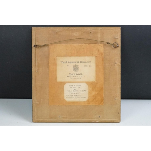 222 - Thomas Barker of Bath (1769 - 1847), Pant-y-Goitre on the Usk, woodland scene, pen, ink and wash, Th... 