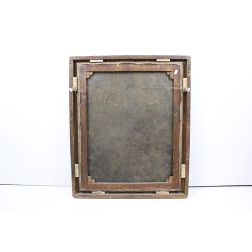 224 - Continental School, portrait of a lady, possibly the Madonna, oil on canvas, 69 x 55cm, framed ovall... 