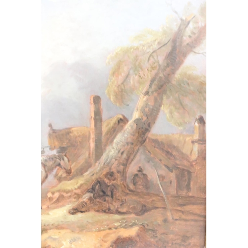 226 - Attributed to Thomas Barker of Bath (1769 - 1847), ' The cattle drover ', study of a young man and c... 