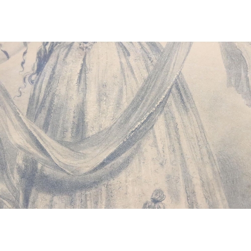 227 - Hermann Winterhalter (1808- 1891), portrait of a girl, aquatint, 27.5 x 23cm, gilt framed, Mrs Wayle... 