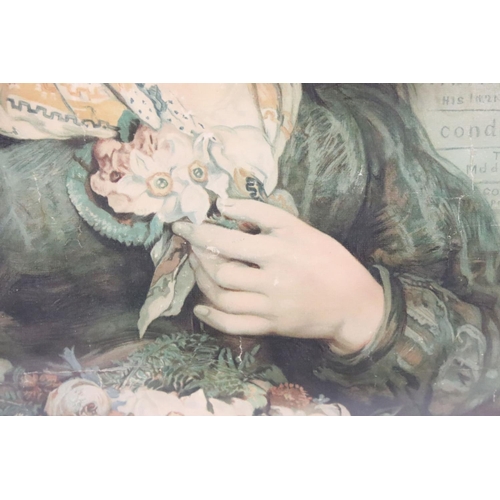 227 - Hermann Winterhalter (1808- 1891), portrait of a girl, aquatint, 27.5 x 23cm, gilt framed, Mrs Wayle... 