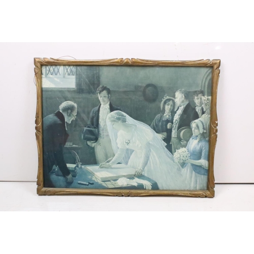 227 - Hermann Winterhalter (1808- 1891), portrait of a girl, aquatint, 27.5 x 23cm, gilt framed, Mrs Wayle... 