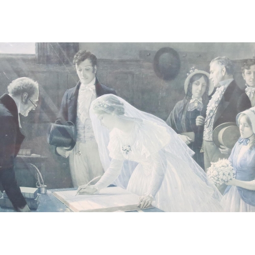 227 - Hermann Winterhalter (1808- 1891), portrait of a girl, aquatint, 27.5 x 23cm, gilt framed, Mrs Wayle... 