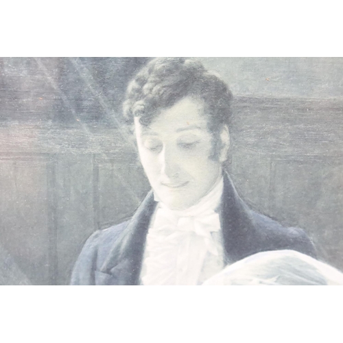 227 - Hermann Winterhalter (1808- 1891), portrait of a girl, aquatint, 27.5 x 23cm, gilt framed, Mrs Wayle... 