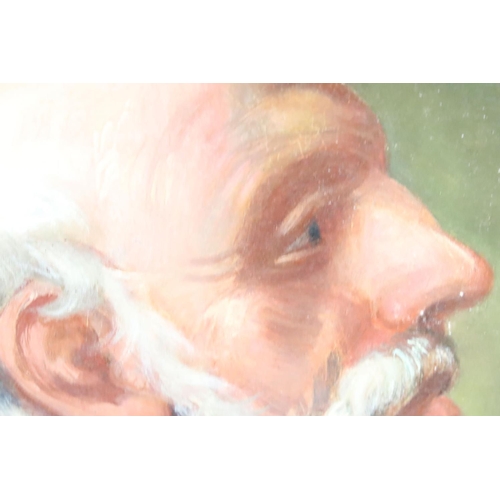 234 - Continental School, portrait of a bearded man, oil on canvas, 36 x 29cm, gilt framed