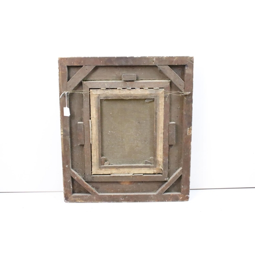 234 - Continental School, portrait of a bearded man, oil on canvas, 36 x 29cm, gilt framed