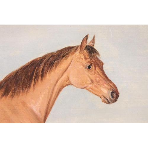 245 - James Loder of Bath (1784 - 1860), chestnut horse in a landscape, oil on canvas, signed lower right,... 