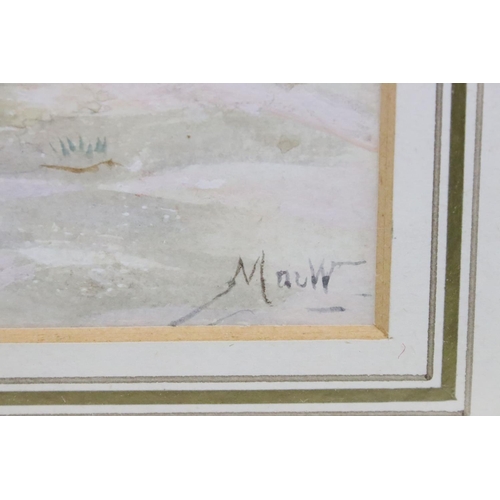 253 - John MacWhirter R.A. (1839 - 1911), Old Fort near Antibes, watercolour, signed ' MacW ' lower right,... 