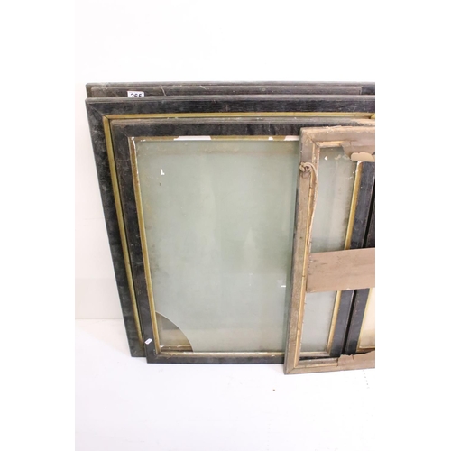 265 - Thirteen wooden picture frames, of similar but varying sizes, average 83 x 70.5cm