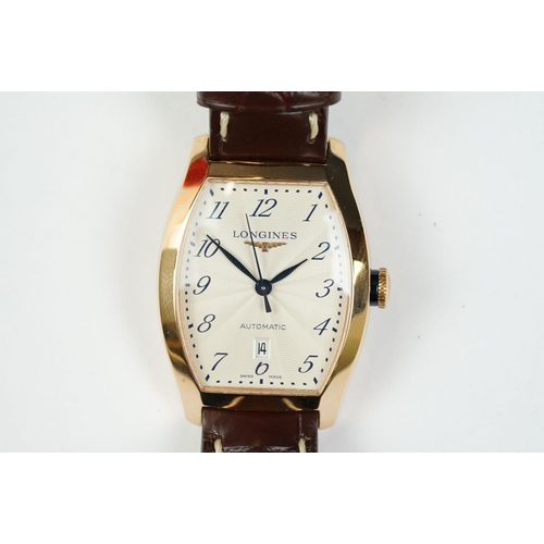 Longines A new and unworn Longines Evidenza 18ct rose gold