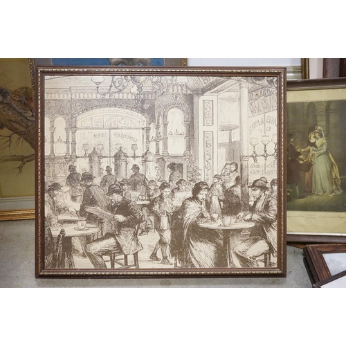 263 - Collection of approximately Sixteen Pictures and Prints including a Pair of After C R Ryley Boxing E... 