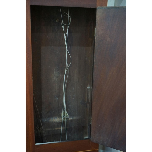 296 - 19th century Mahogany Longcase Clock, Wasbrough Duggan St. Bristol, with swan break neck pediment, t... 