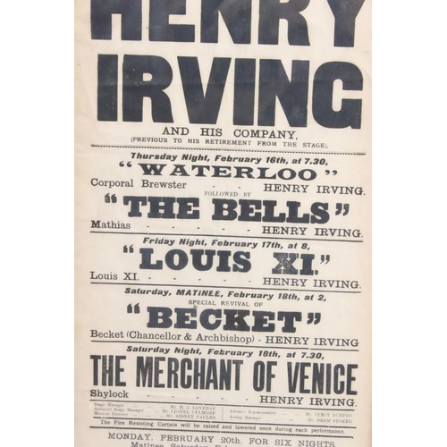 259 - English School, portrait of Sir Henry Irving (christened John Henry Brodribb), oil on panel, 23 x 16... 