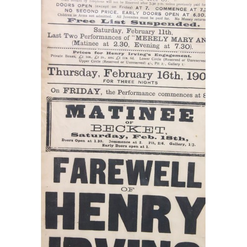 259 - English School, portrait of Sir Henry Irving (christened John Henry Brodribb), oil on panel, 23 x 16... 