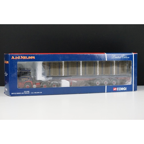 1002 - Eight boxed ltd edn 1/50 Corgi haulage diecast models to include 74902 A.J.A Smith Transport Ltd, 76... 