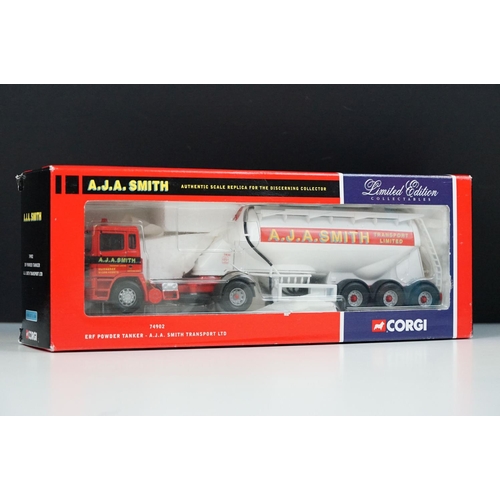 1002 - Eight boxed ltd edn 1/50 Corgi haulage diecast models to include 74902 A.J.A Smith Transport Ltd, 76... 