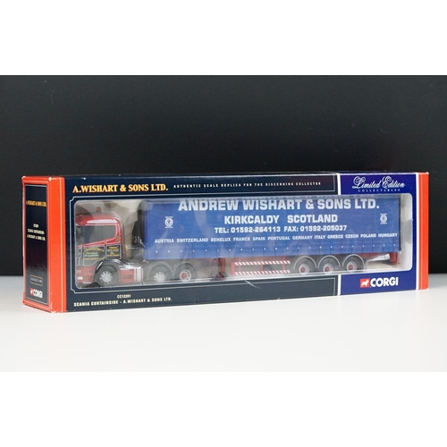 1004 - Seven boxed ltd edn 1/50 Corgi haulage diecast models to include CC12201 A.Wishart & Sons Ltd, 75702... 