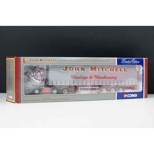 1005 - Seven boxed ltd edn 1/50 Corgi haulage diecast models to include CC12001 John Mitchell Transport, 76... 