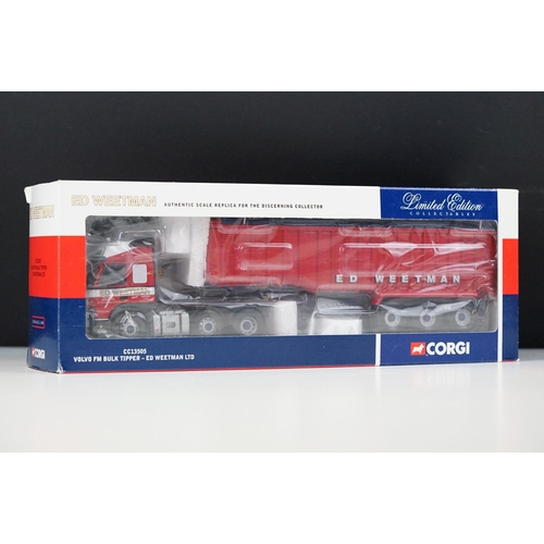 1008 - Ten boxed ltd edn 1/50 Corgi haulage diecast models to include CC12402 Owens (Road Services) Ltd, CC... 