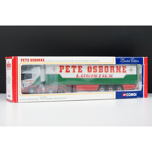 1008 - Ten boxed ltd edn 1/50 Corgi haulage diecast models to include CC12402 Owens (Road Services) Ltd, CC... 