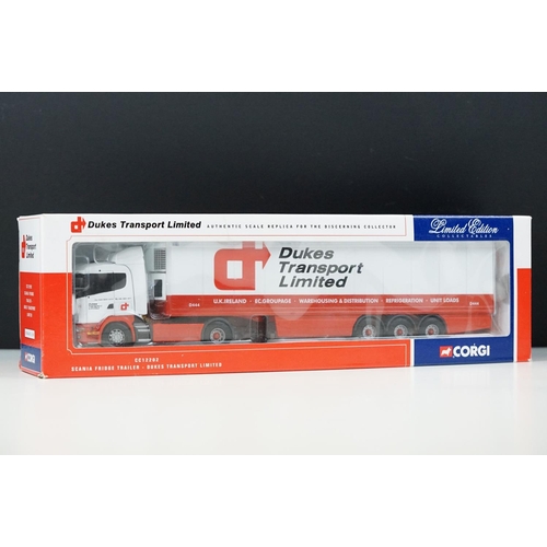 1008 - Ten boxed ltd edn 1/50 Corgi haulage diecast models to include CC12402 Owens (Road Services) Ltd, CC... 