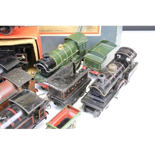 101 - Ten O gauge locomotives to include KBN Karl Bub Nurenburg L&NWR 4-2-0 with tender and 9 x Hornby fea... 